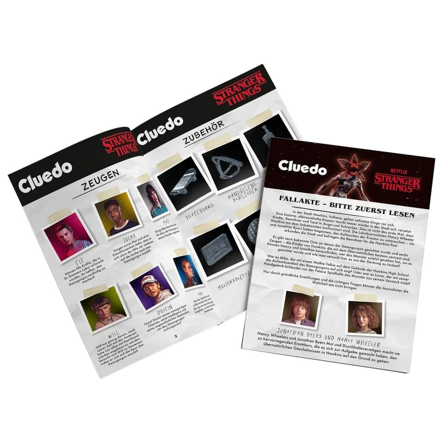 Stranger Things Board Game Clue *German Version* - Desková hra fotografii produktu