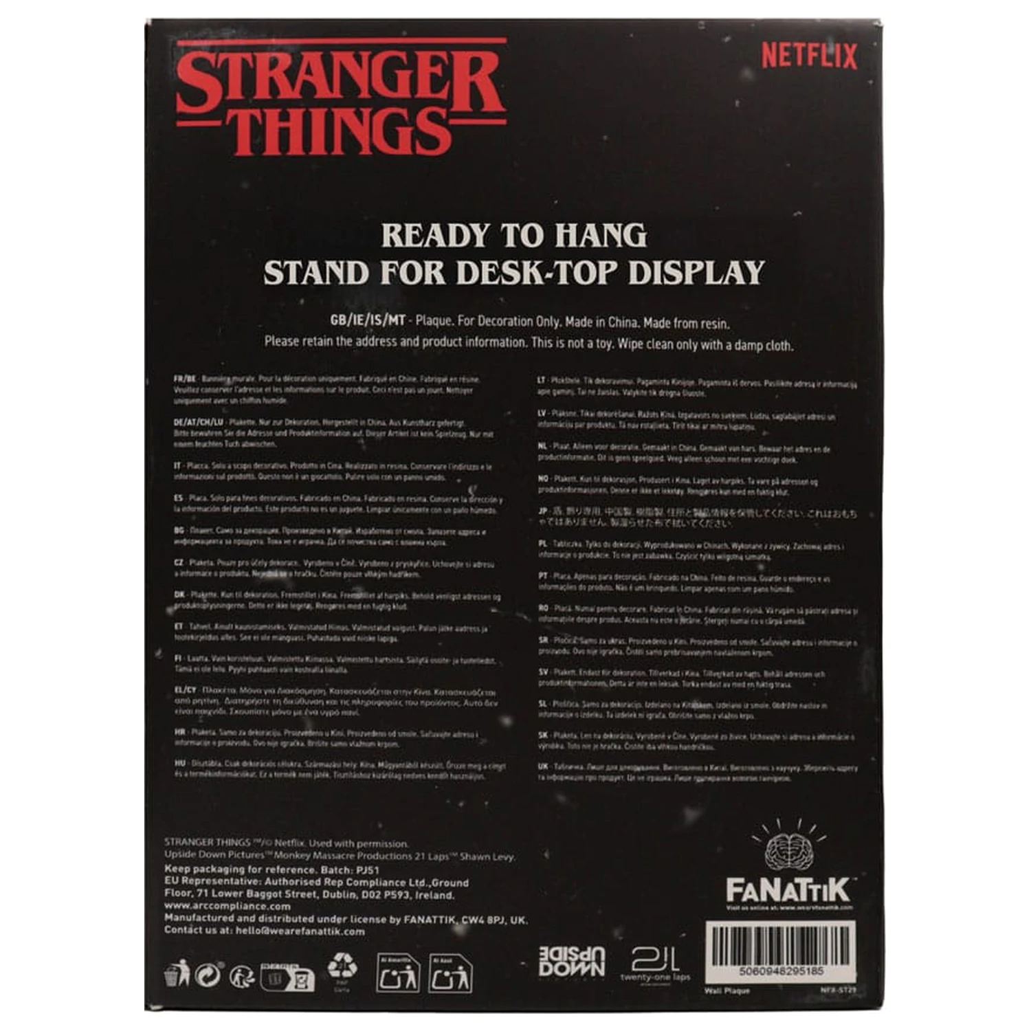 Stranger Things Resinová plaketa Creel House Vitrážové okno fotografii produktu