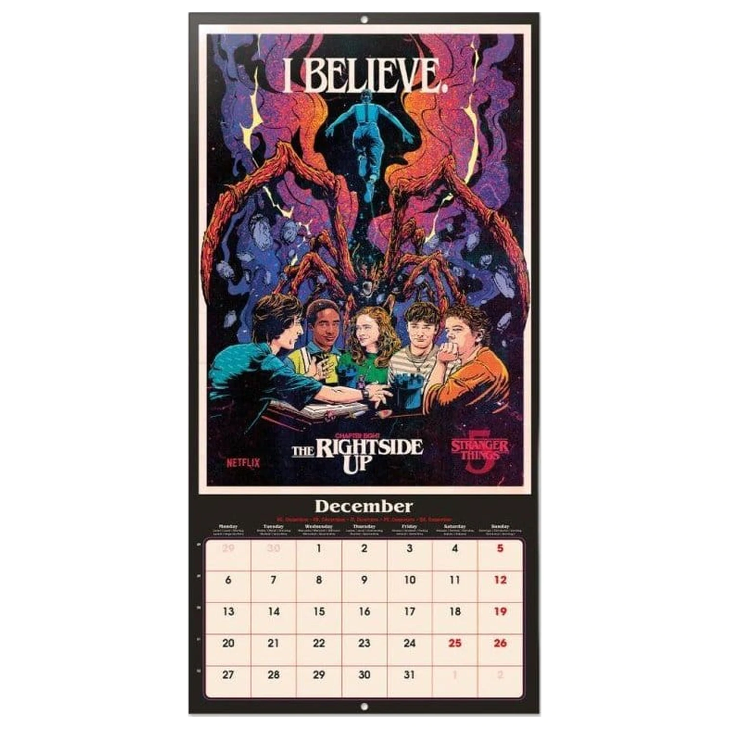 Stranger Things Nástěnný Kalendář 2027 30 x 30 cm fotografii produktu