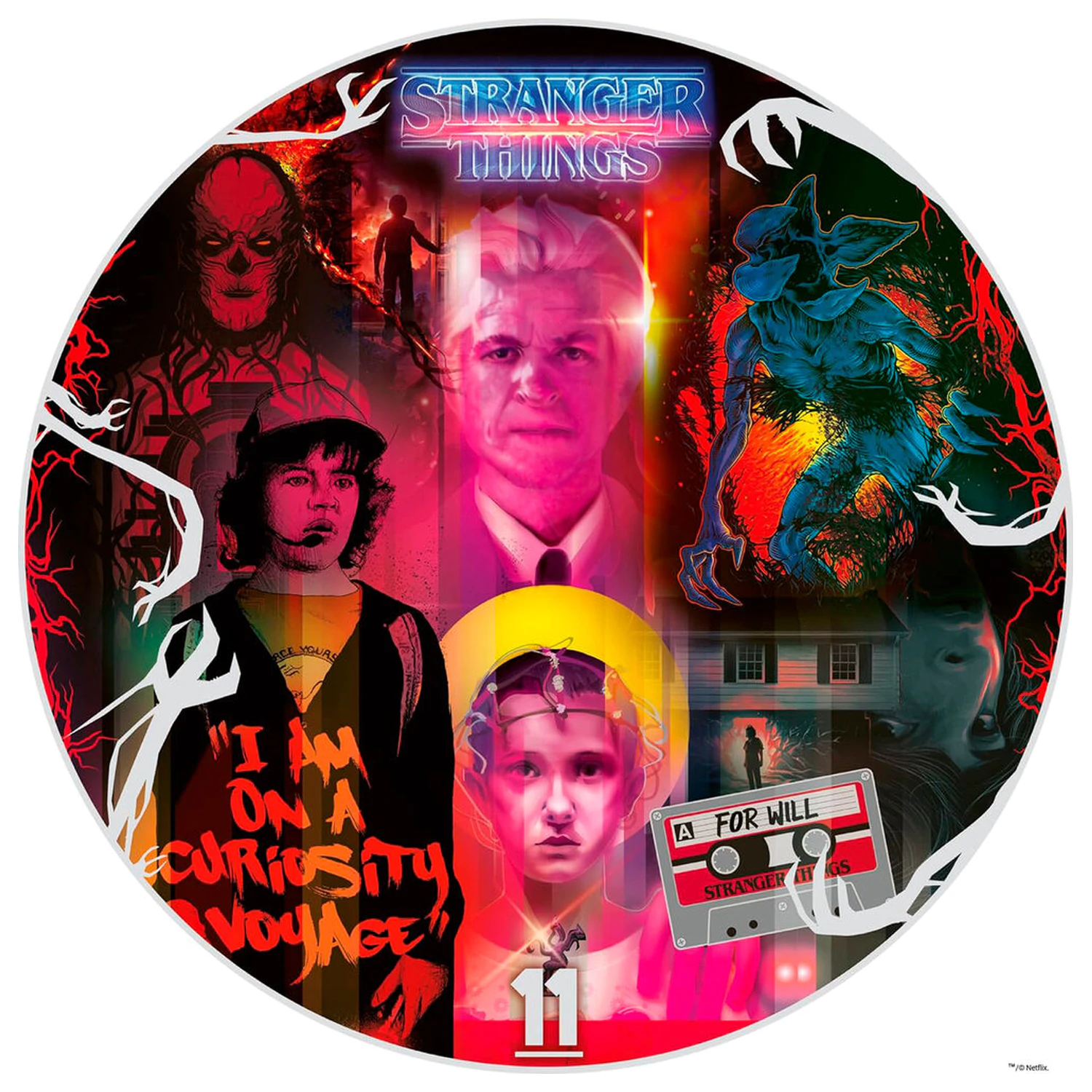 Stranger Things kulaté puzzle Přátelé nelžou (500 dílků) fotografii produktu