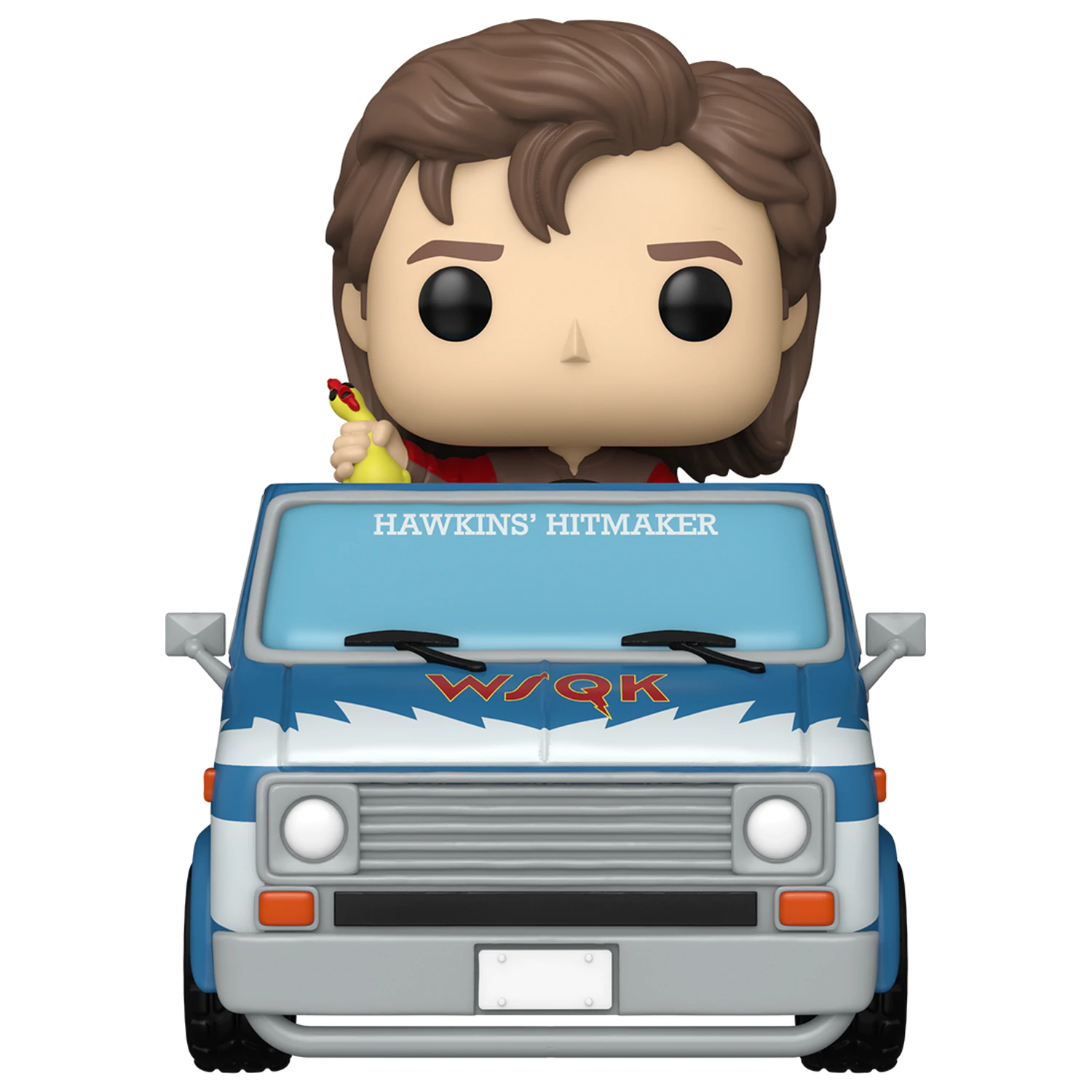 Stranger Things Funko POP! Jízdy Deluxe Vinylová figurka Steve s The Squawk Van Exclusive 9 cm fotografii produktu