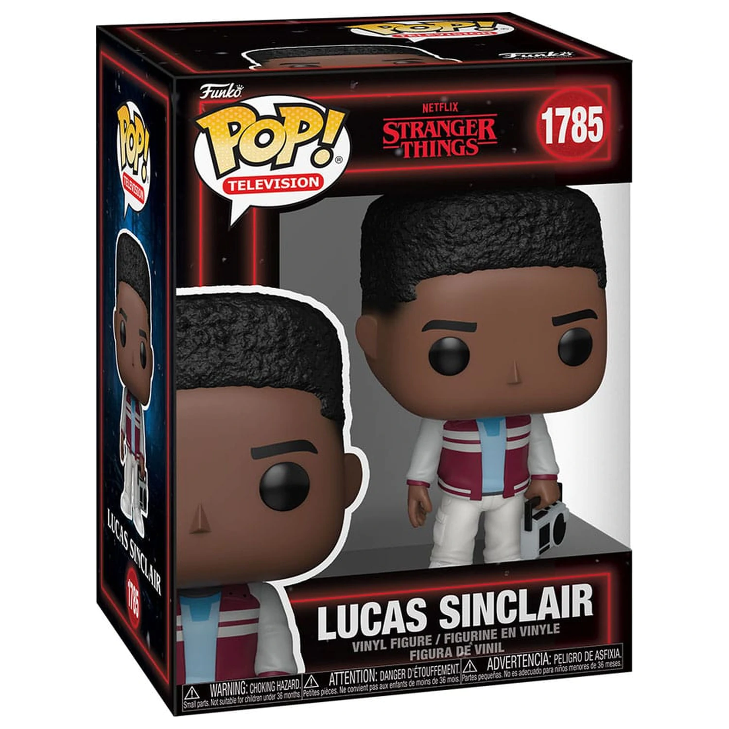 Stranger Things Funko POP! Television vinylová figurka Lucas Sinclair s Boomboxem 9 cm fotografii produktu