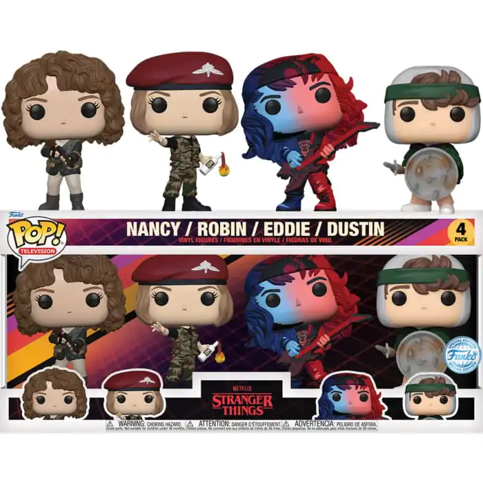 Stranger Things Funko POP! TV Vinyl Figurka 4-Pack S4 (EMEA) 9 cm fotografii produktu