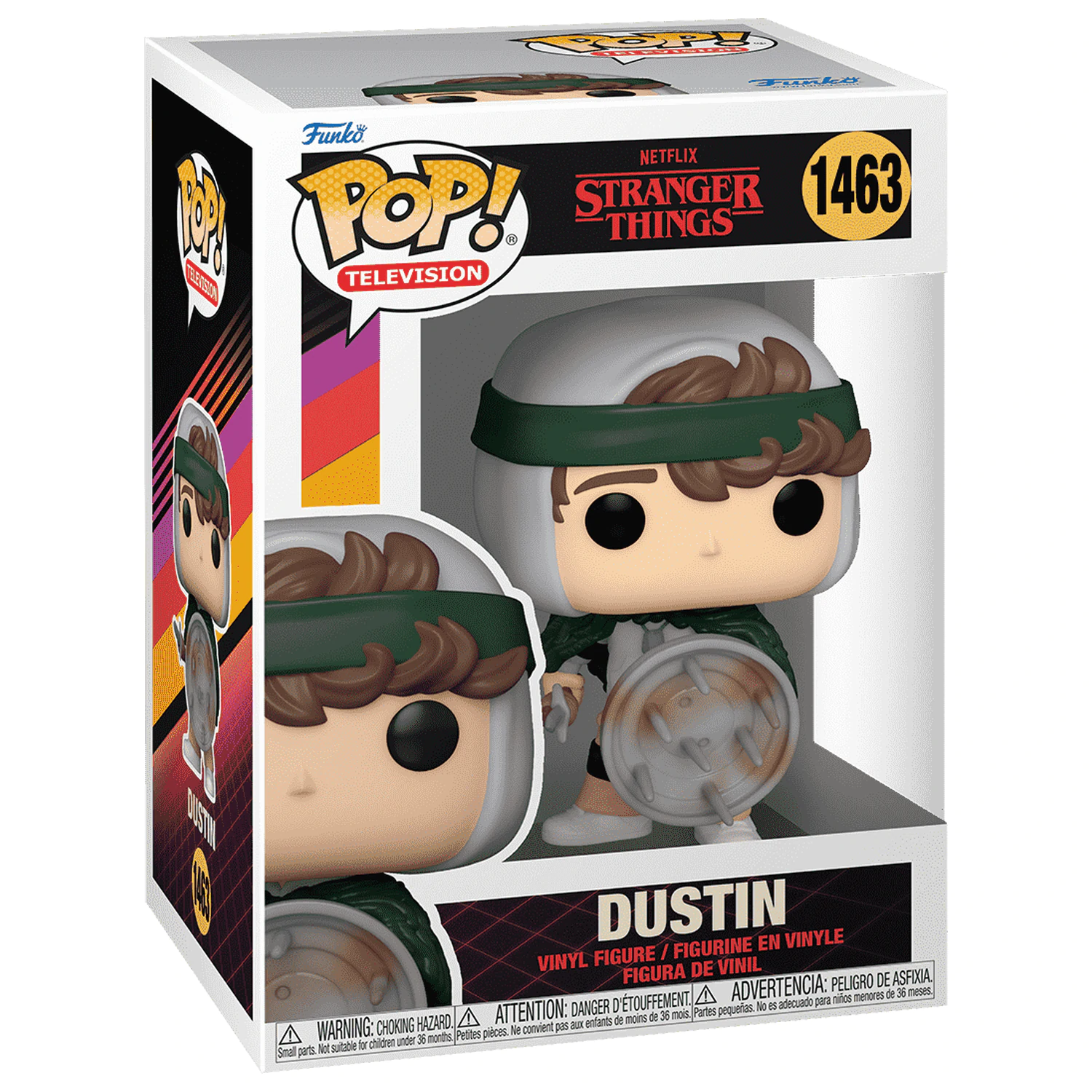 Stranger Things POP! TV Vinylová figurka Hunter Dustin se štítem 9 cm fotografii produktu