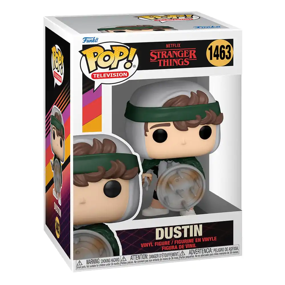 Stranger Things POP! TV Vinylová figurka Hunter Dustin se štítem 9 cm fotografii produktu