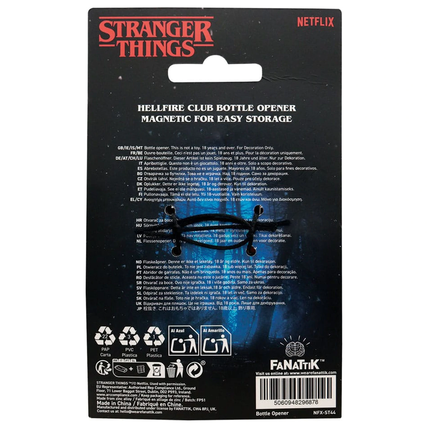 Stranger Things otvírák na láhve Hellfire Club fotografii produktu