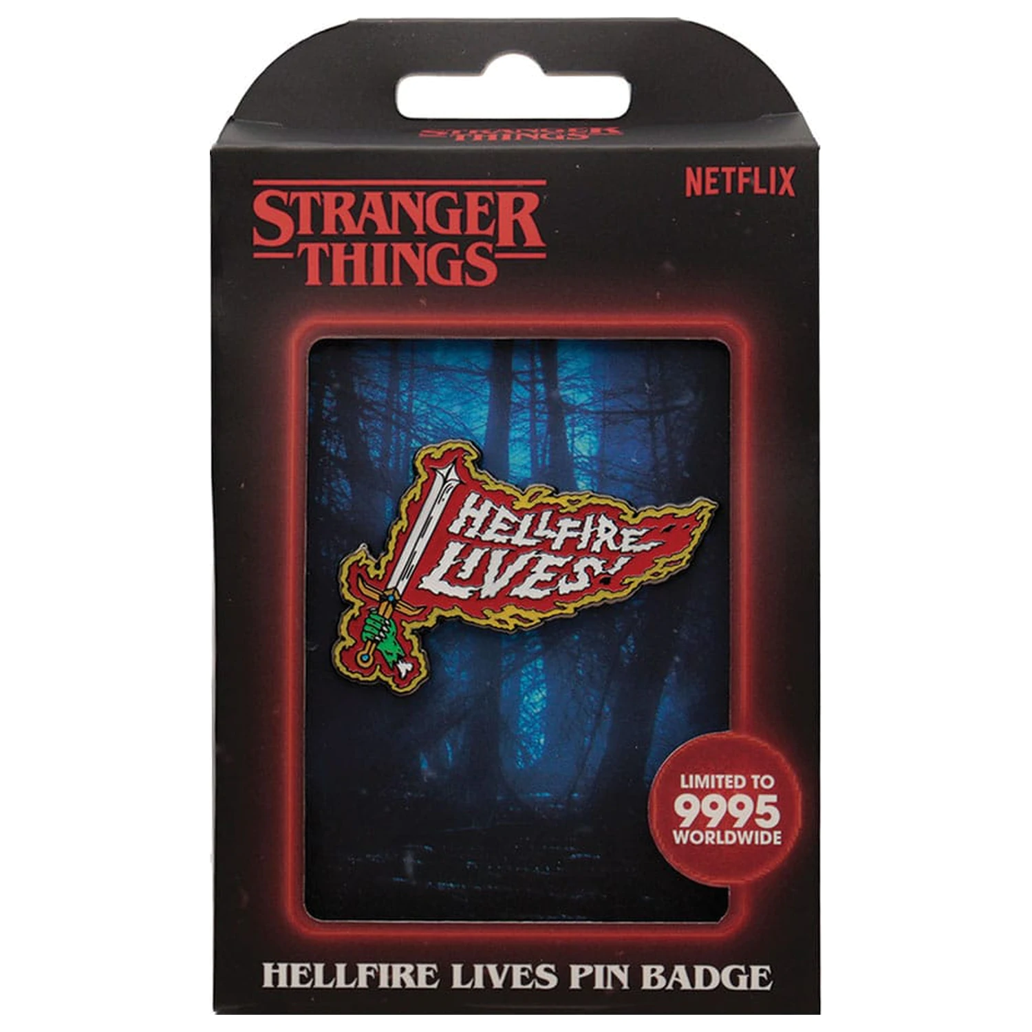 Stranger Things Špendlík Hellfire Lives Limited Edition fotografii produktu