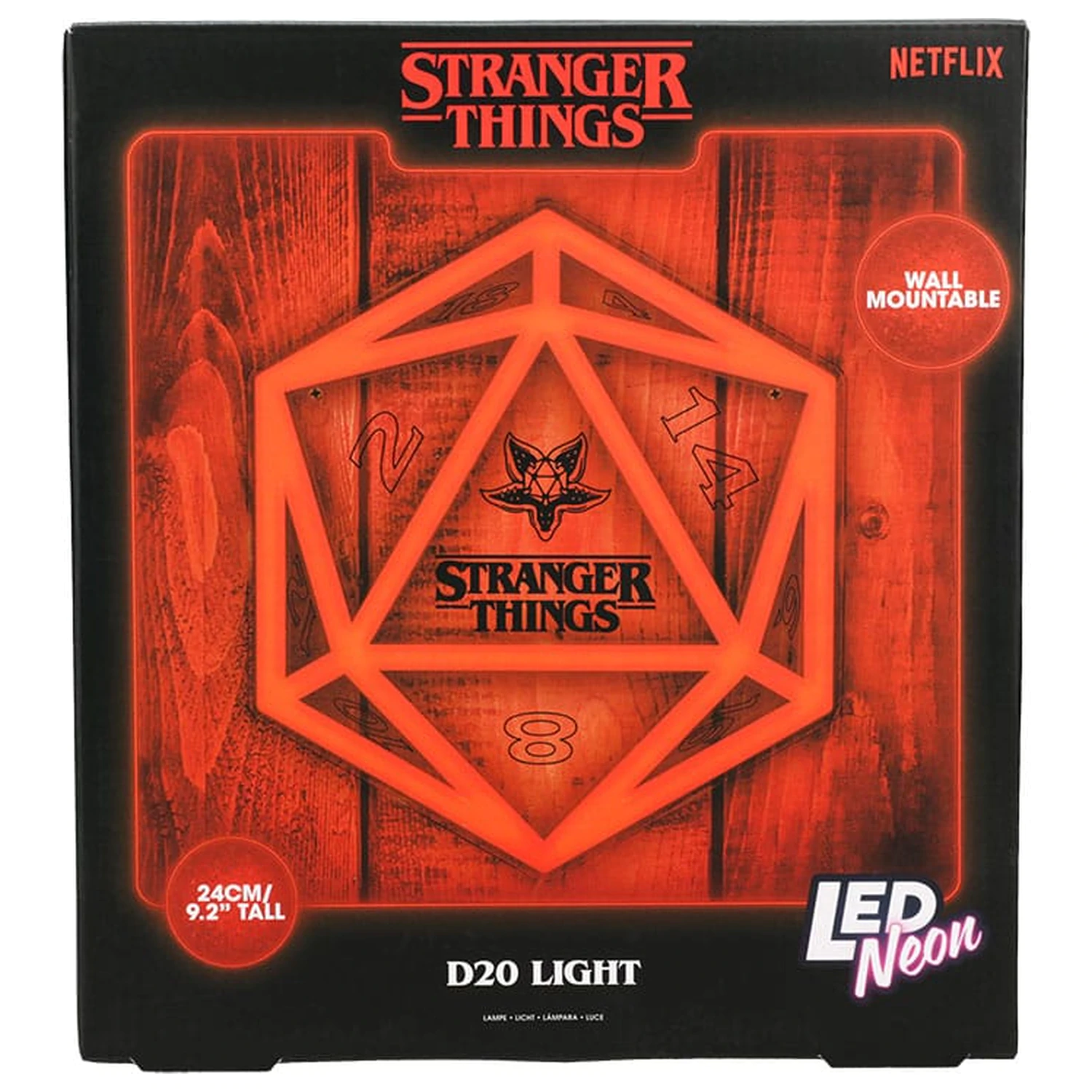 Stranger Things 5 LED nástěnná lampa neon fotografii produktu