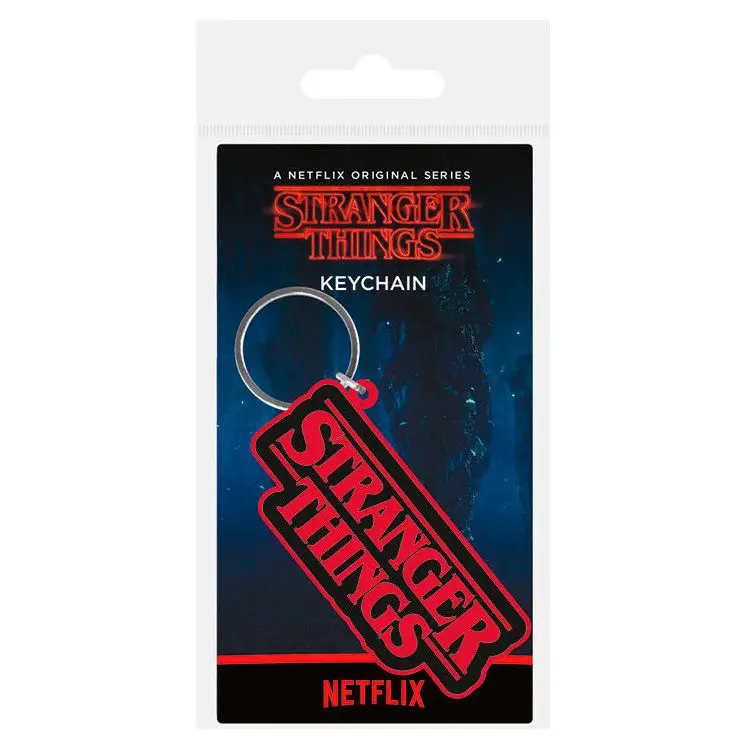 Stranger Things Gumová Klíčenka Logo 6 cm fotografii produktu