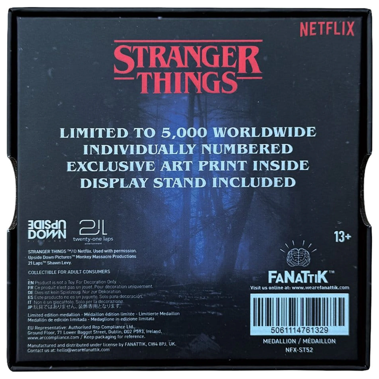 Stranger Things Medailon Eleven a Mind Flayer Limitovaná Edice fotografii produktu