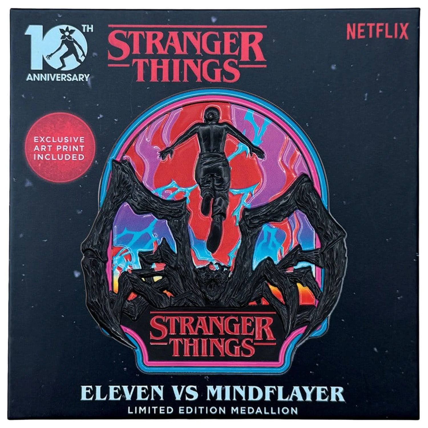 Stranger Things Medailon Eleven a Mind Flayer Limitovaná Edice fotografii produktu