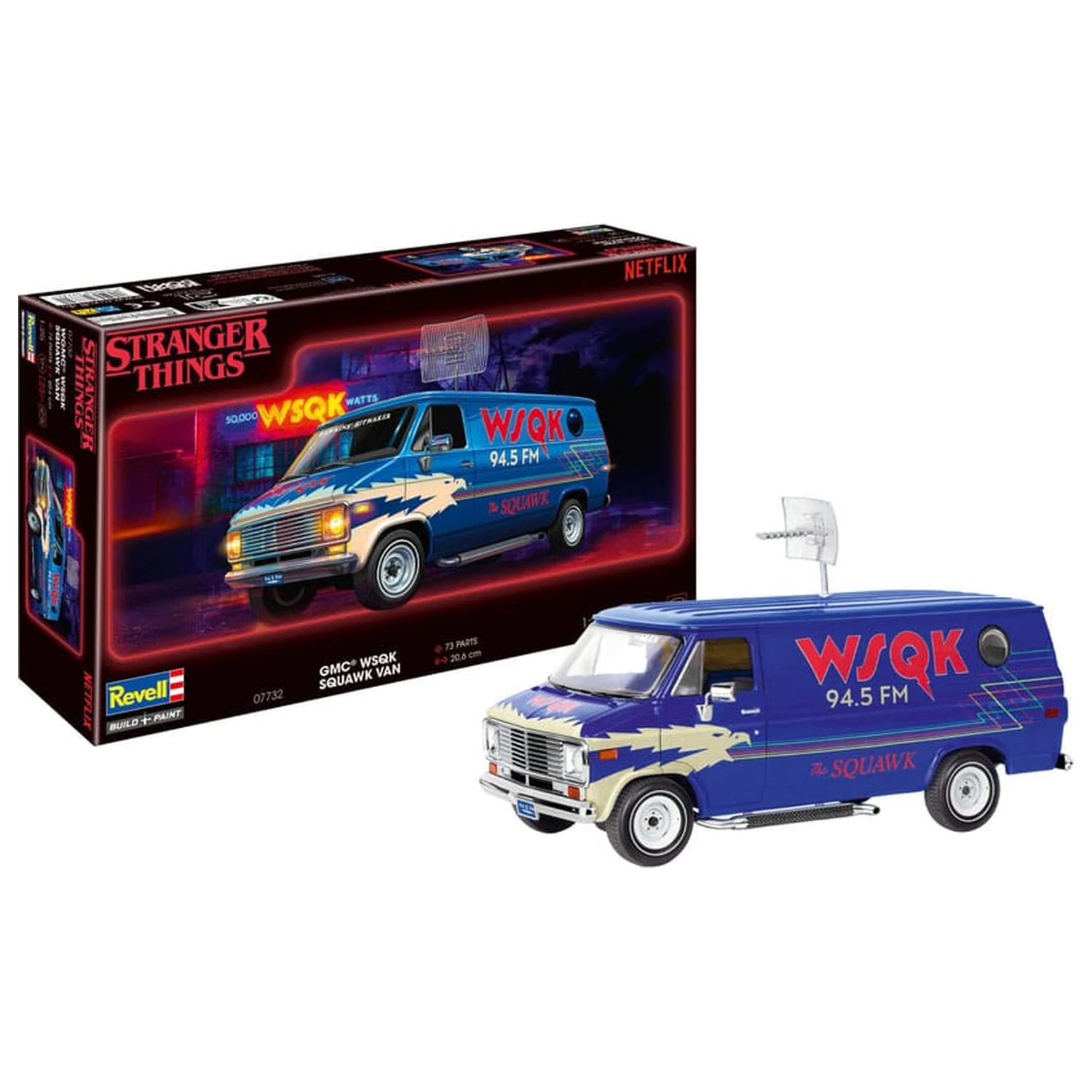 Stranger Things Model Kit 1/25 Squawk Van 21 cm fotografii produktu