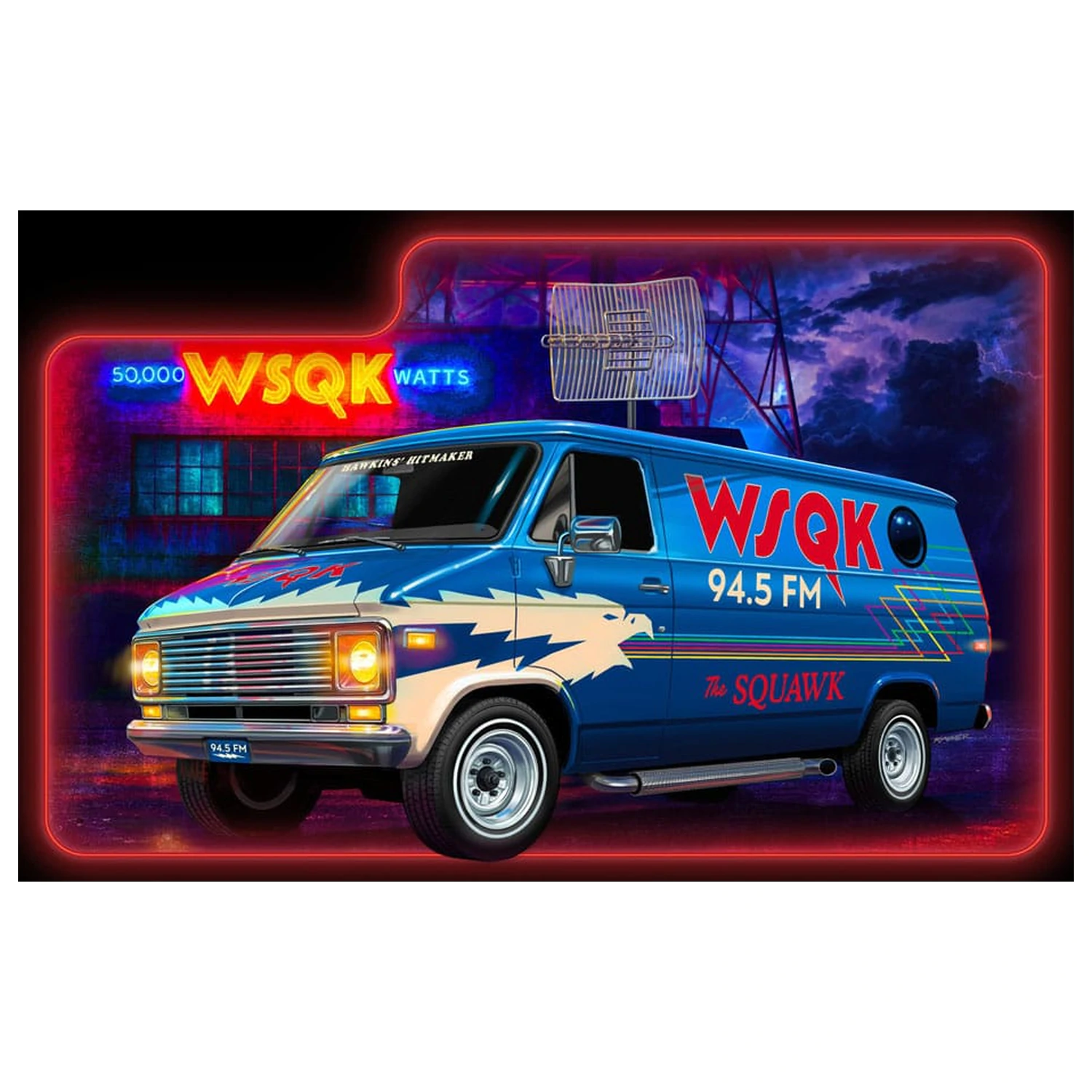 Stranger Things Model Kit 1/25 Squawk Van 21 cm fotografii produktu