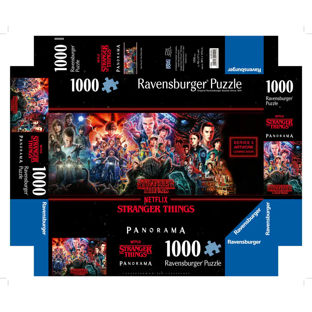 Stranger Things panorama puzzle 1000 dílků fotografii produktu