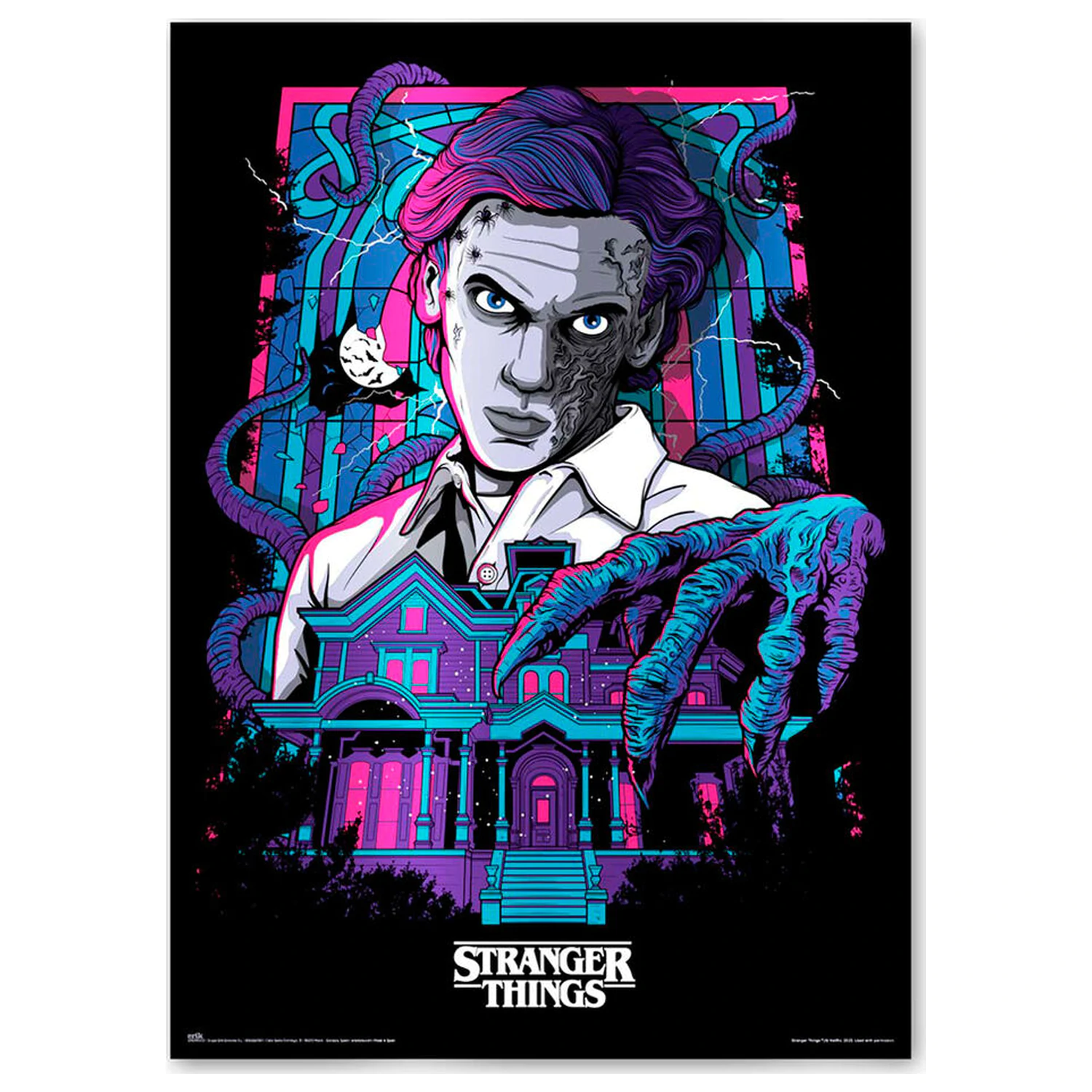 Stranger Things luminiscenční plakát fotografii produktu