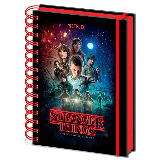 Stranger Things Zápisník s drátěnou vazbou A5 Jeden list fotografii produktu