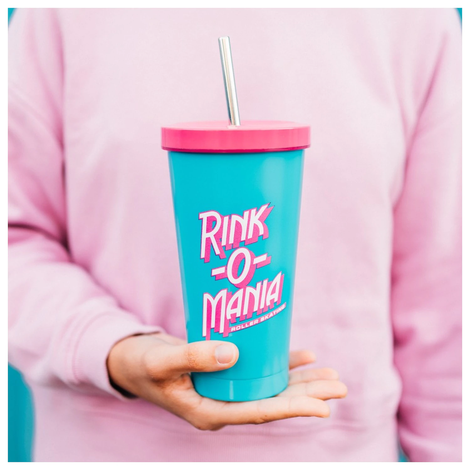 Stranger Things Rink-O-Mania brčko tumbler 550 ml fotografii produktu