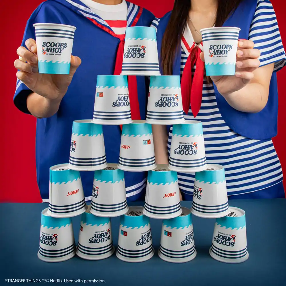 Stranger Things Sada 24 papírových kelímků Scoops Ahoy fotografii produktu