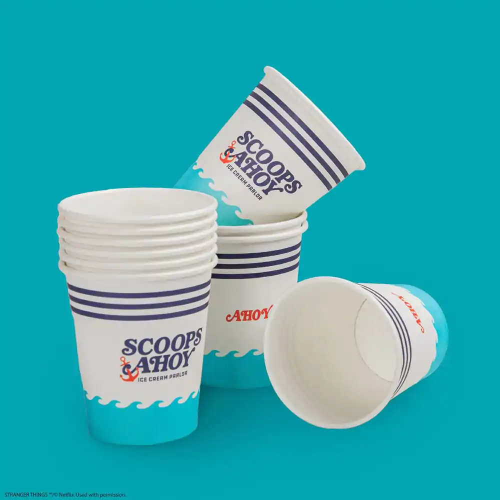 Stranger Things Sada 24 papírových kelímků Scoops Ahoy fotografii produktu
