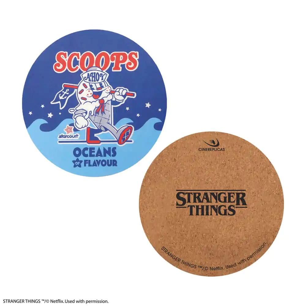 Stranger Things Scoops Ahoy Podložka pod hrnek 4-balení fotografii produktu
