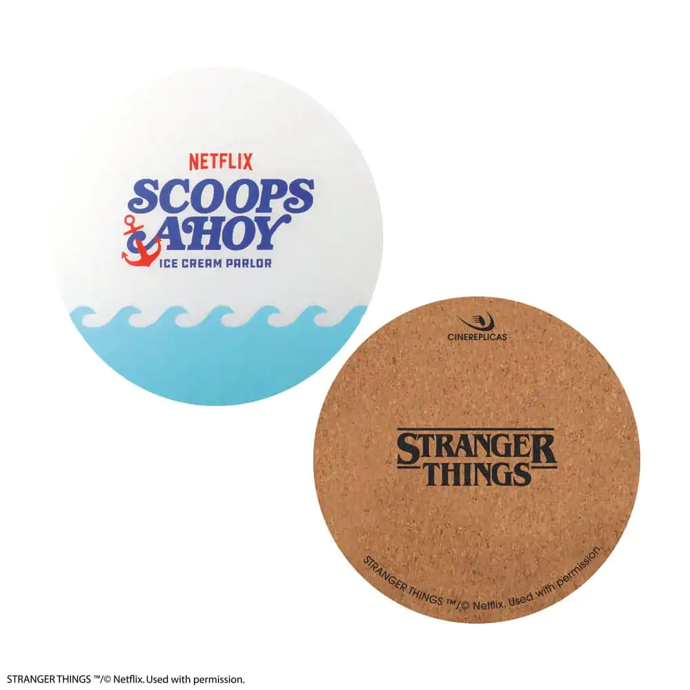 Stranger Things Scoops Ahoy Podložka pod hrnek 4-balení fotografii produktu