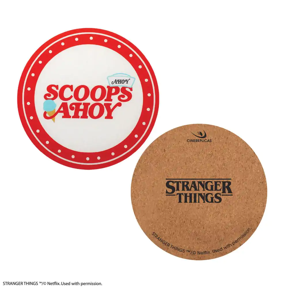 Stranger Things Scoops Ahoy Podložka pod hrnek 4-balení fotografii produktu