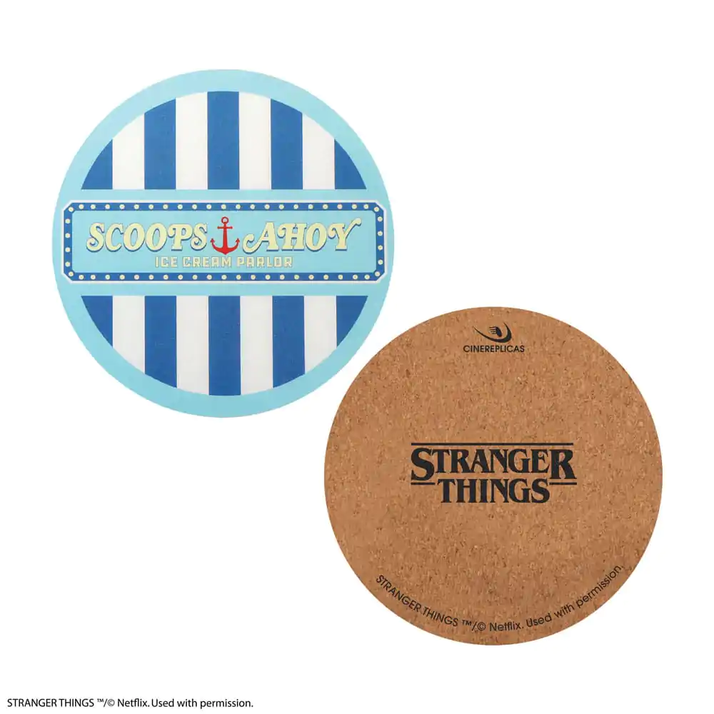 Stranger Things Scoops Ahoy Podložka pod hrnek 4-balení fotografii produktu