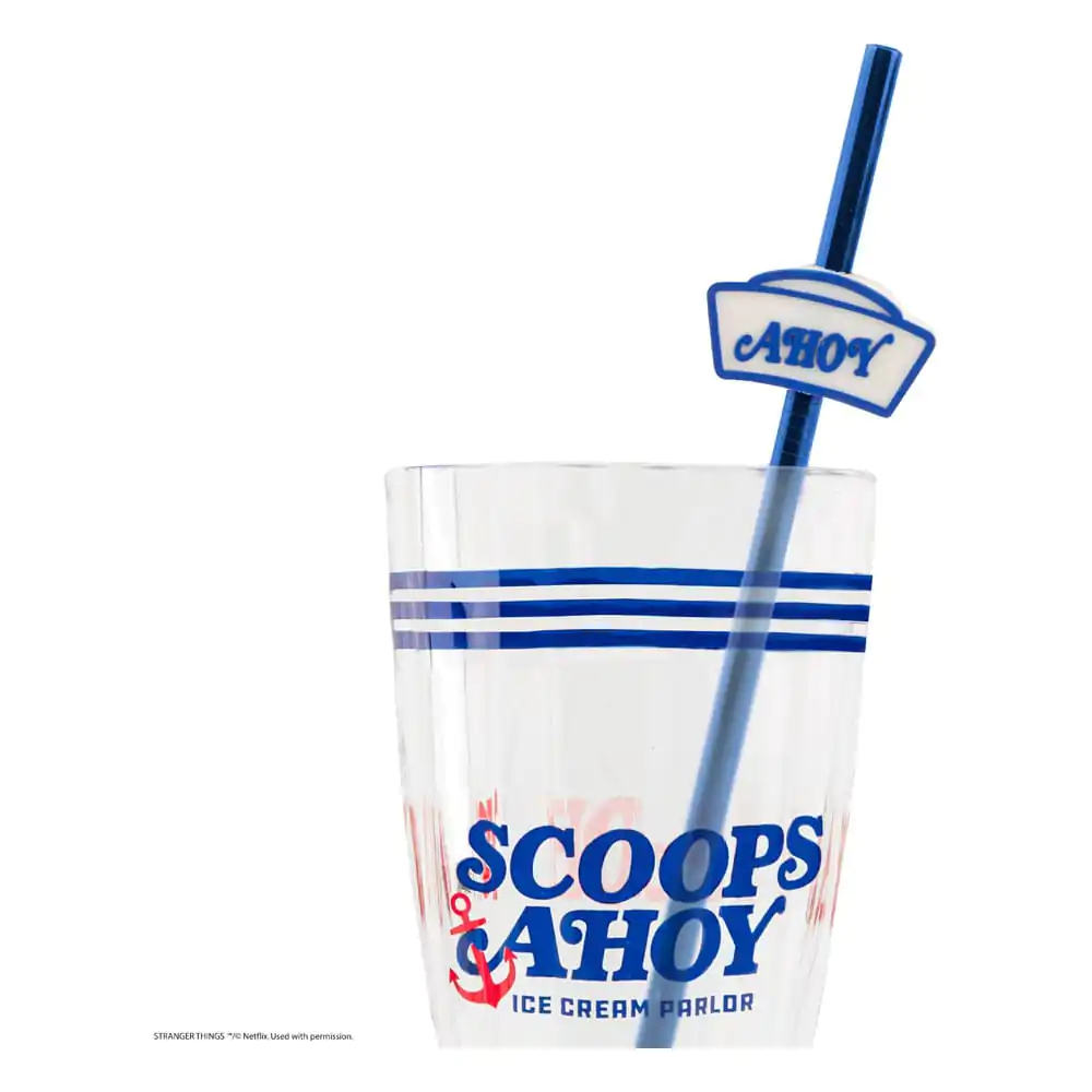 Stranger Things sklenice na mléčný koktejl sada Scoops Ahoy fotografii produktu