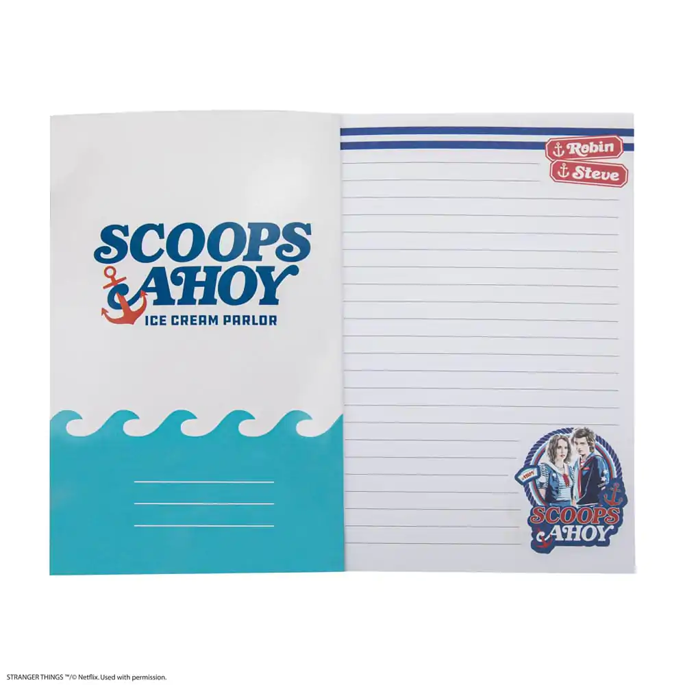 Stranger Things Zápisník Scoops Ahoy měkká vazba fotografii produktu