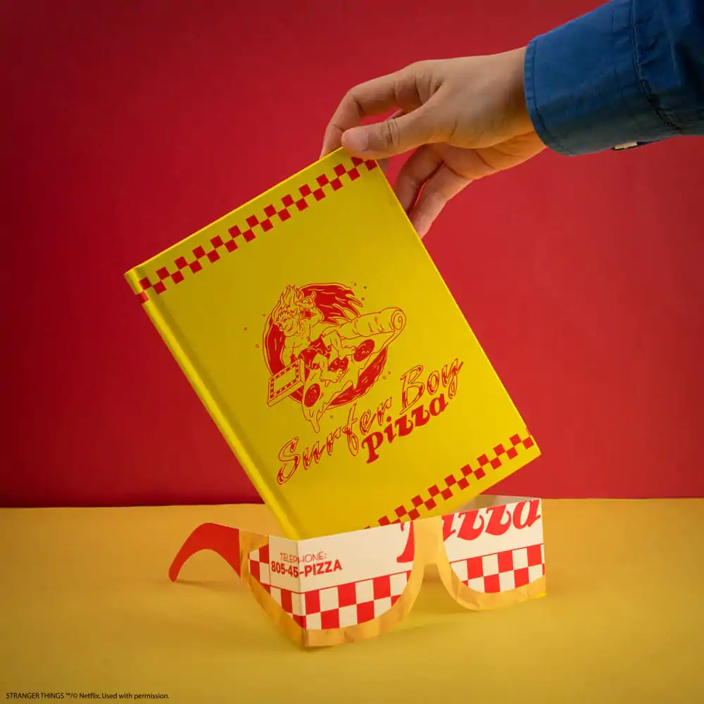 Stranger Things sešit Surfer Boy Pizza Hardcover fotografii produktu
