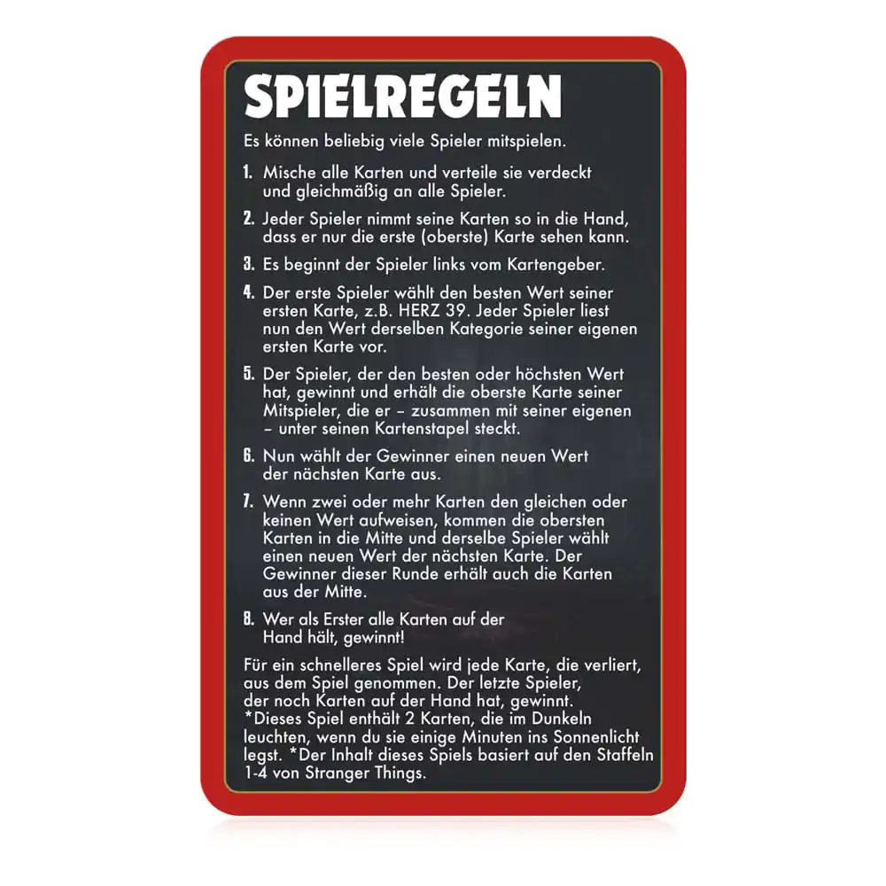 Stranger Things karetní hra Top Trumps Collectables *Německá verze* fotografii produktu