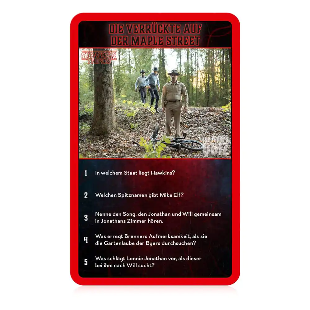 Stranger Things Karetní hra Top Trumps Quiz *německá verze* fotografii produktu