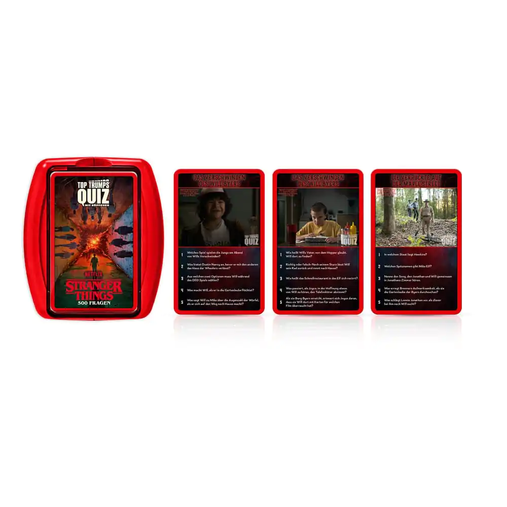 Stranger Things Karetní hra Top Trumps Quiz *německá verze* fotografii produktu