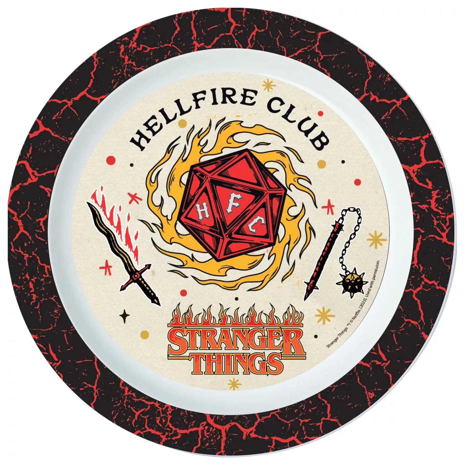 Stranger Things Upside Down micro plochý talíř 22 cm fotografii produktu