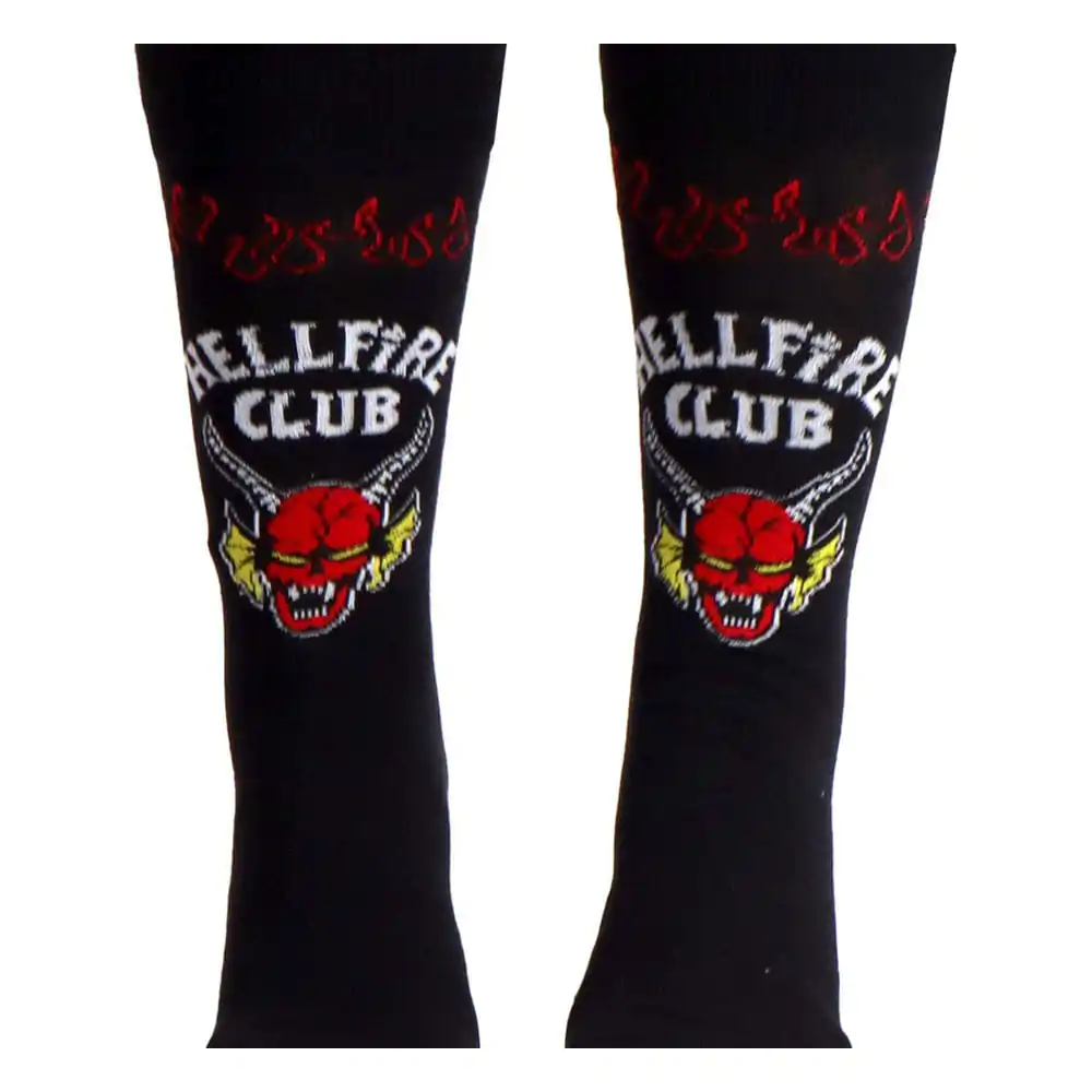Stranger Things Ponožky Hellfire Club Black 38-45 fotografii produktu