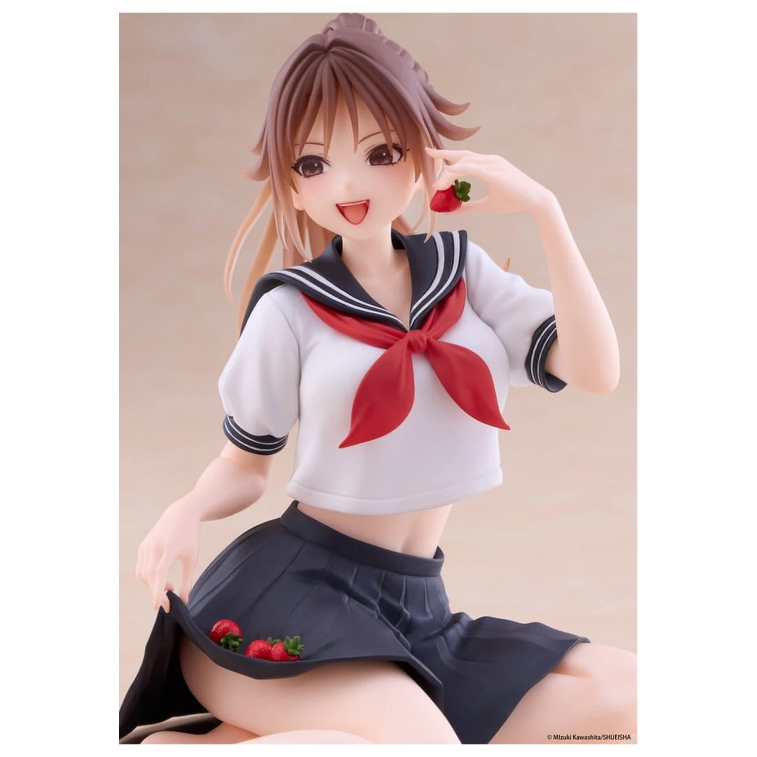 Strawberry 100% Desktop Cute PVC figurka Satsuki Kitaoji (School uniform Ver.) 18 cm fotografii produktu