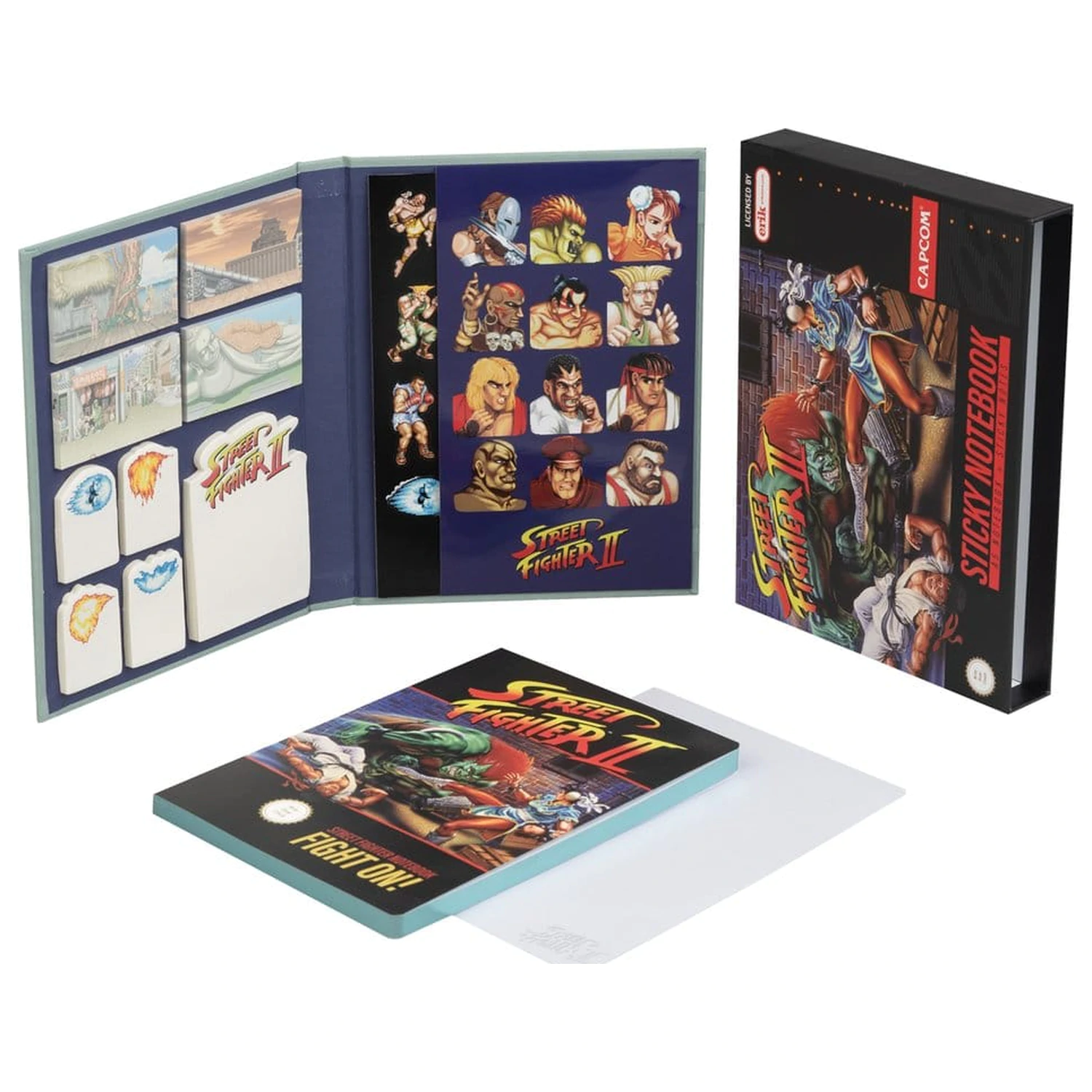 Street Fighter A5 prémiový zápisník s lepicími poznámkovými bločky fotografii produktu