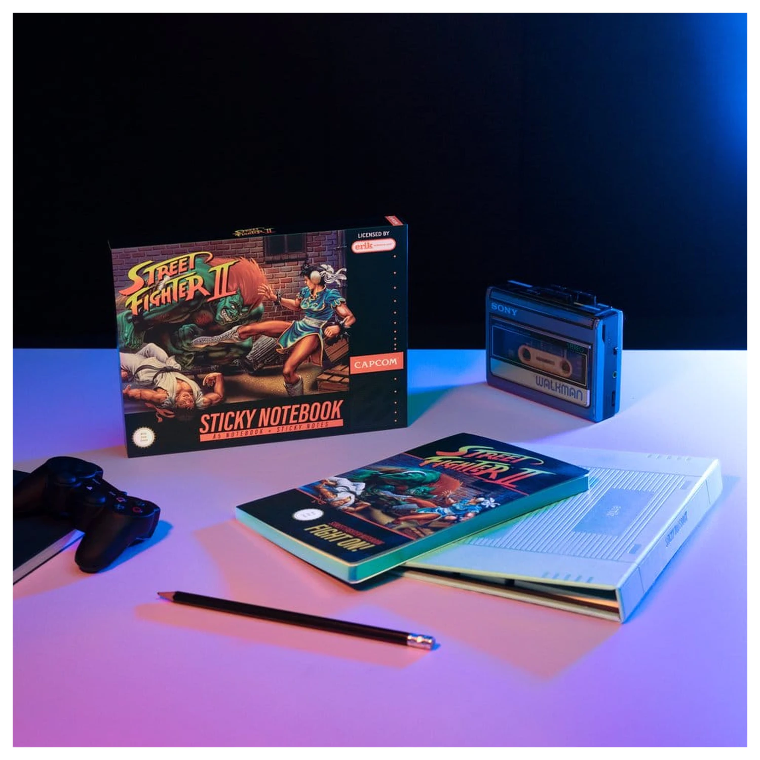 Street Fighter A5 prémiový zápisník s lepicími poznámkovými bločky fotografii produktu
