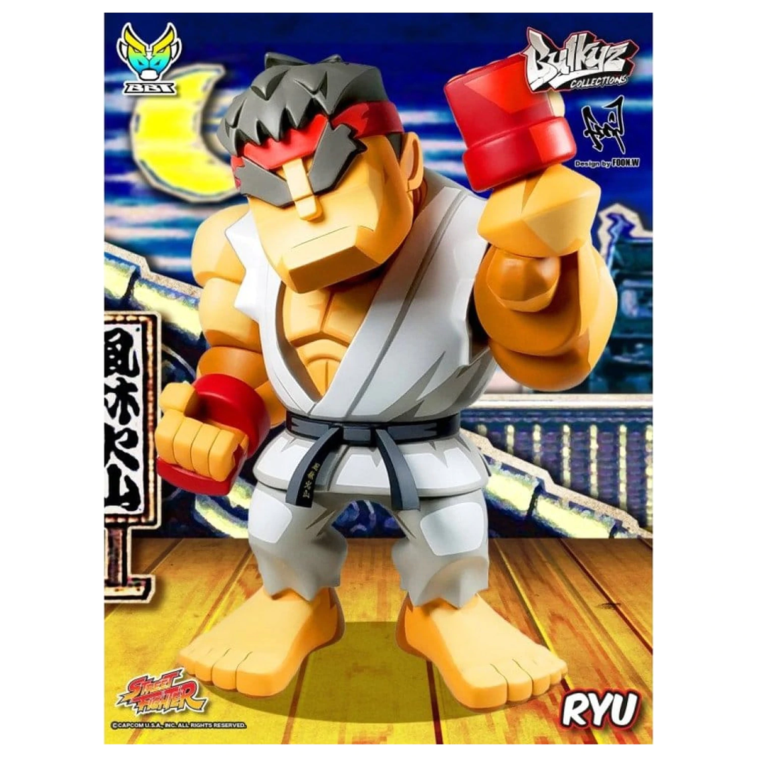 Street Fighter Bulkyz Vinylová figura Ryu 30 cm fotografii produktu
