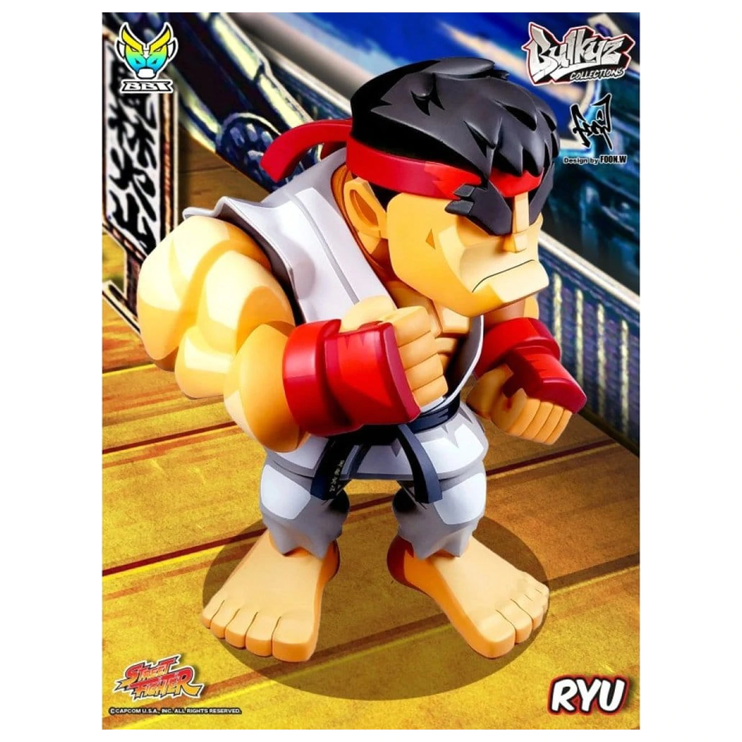 Street Fighter Bulkyz Vinylová figura Ryu 30 cm fotografii produktu