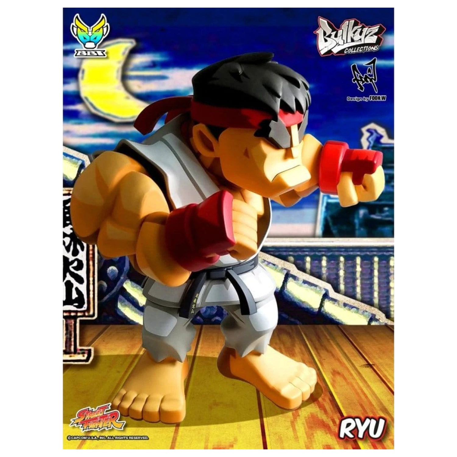 Street Fighter Bulkyz Vinylová figura Ryu 30 cm fotografii produktu