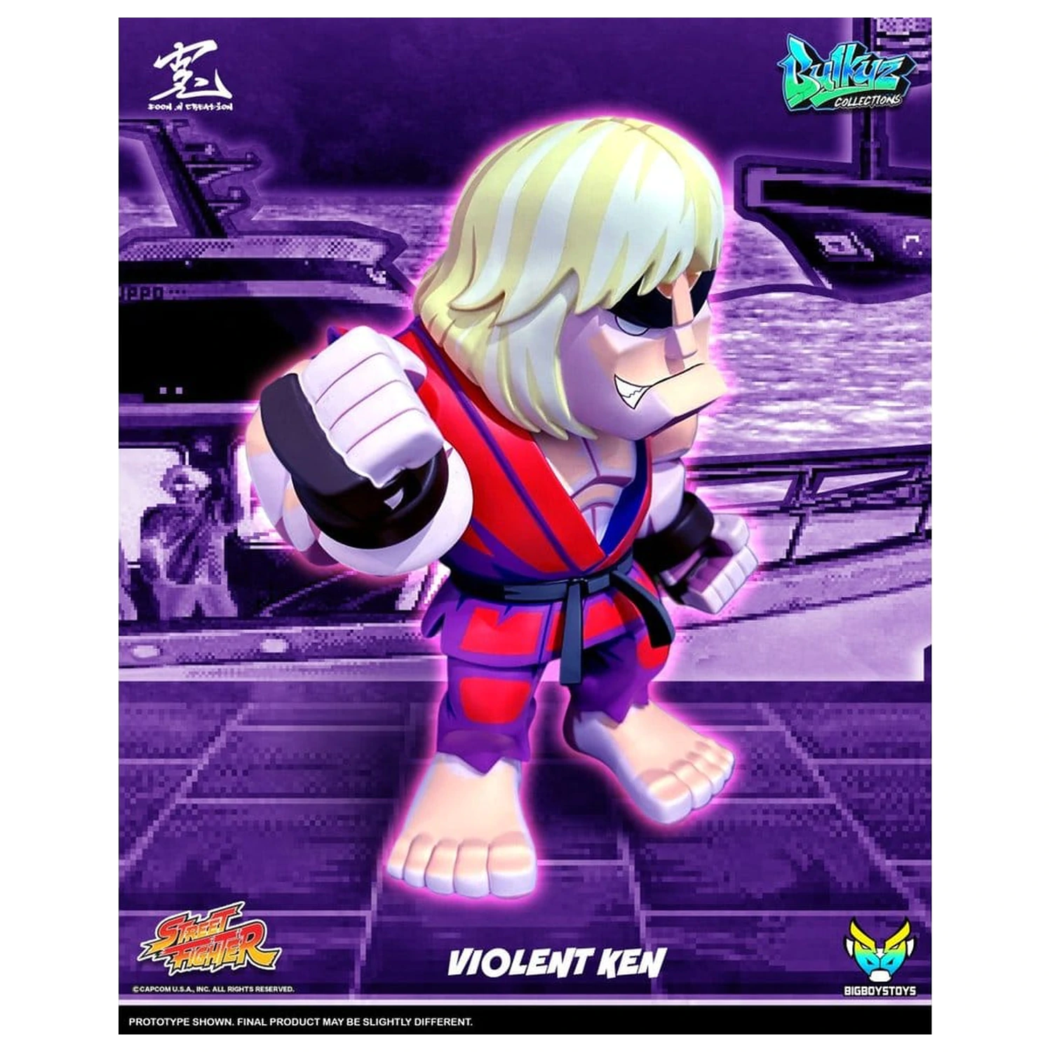 Street Fighter Bulkyz Vinyl figurka Violent Ken 30 cm fotografii produktu