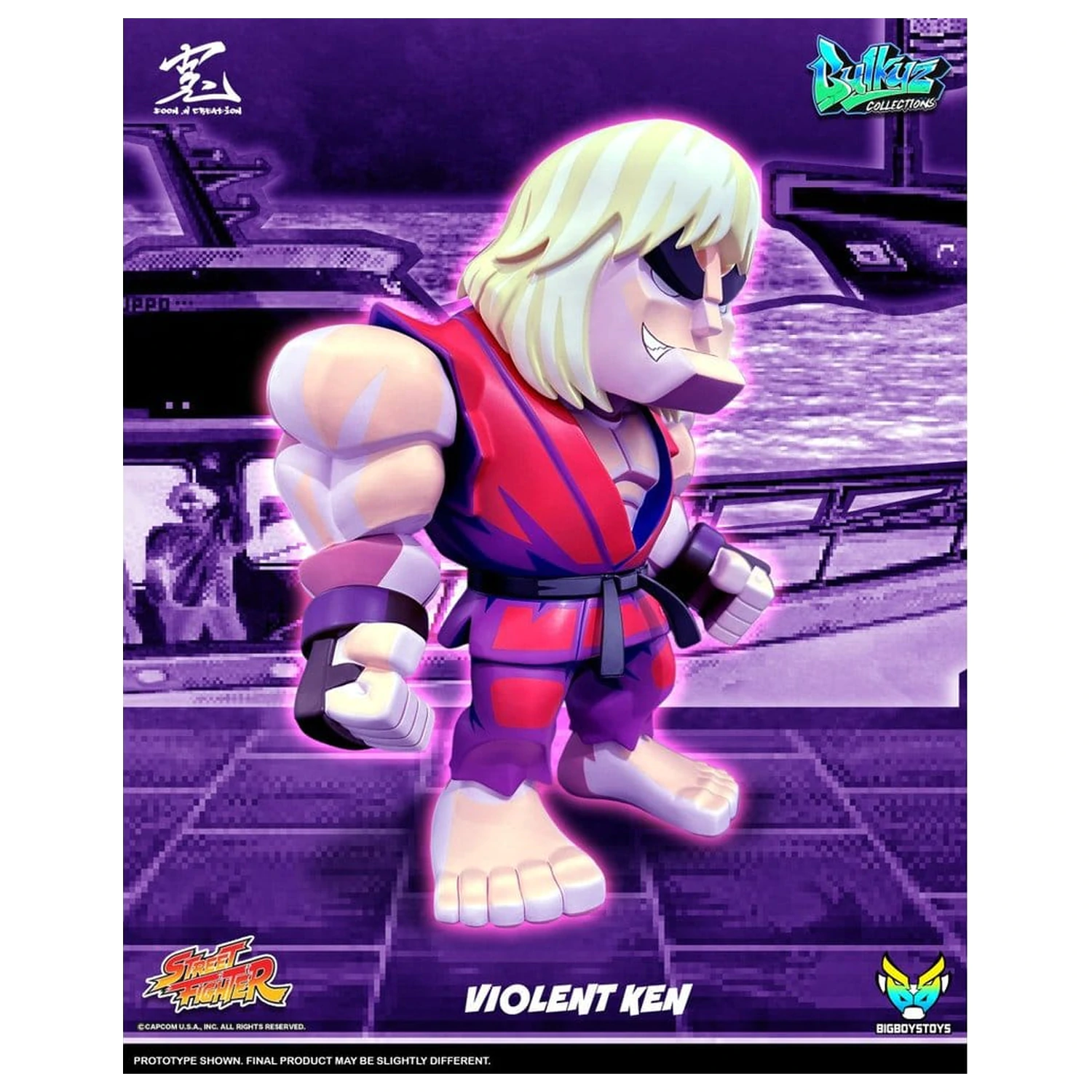 Street Fighter Bulkyz Vinyl figurka Violent Ken 30 cm fotografii produktu