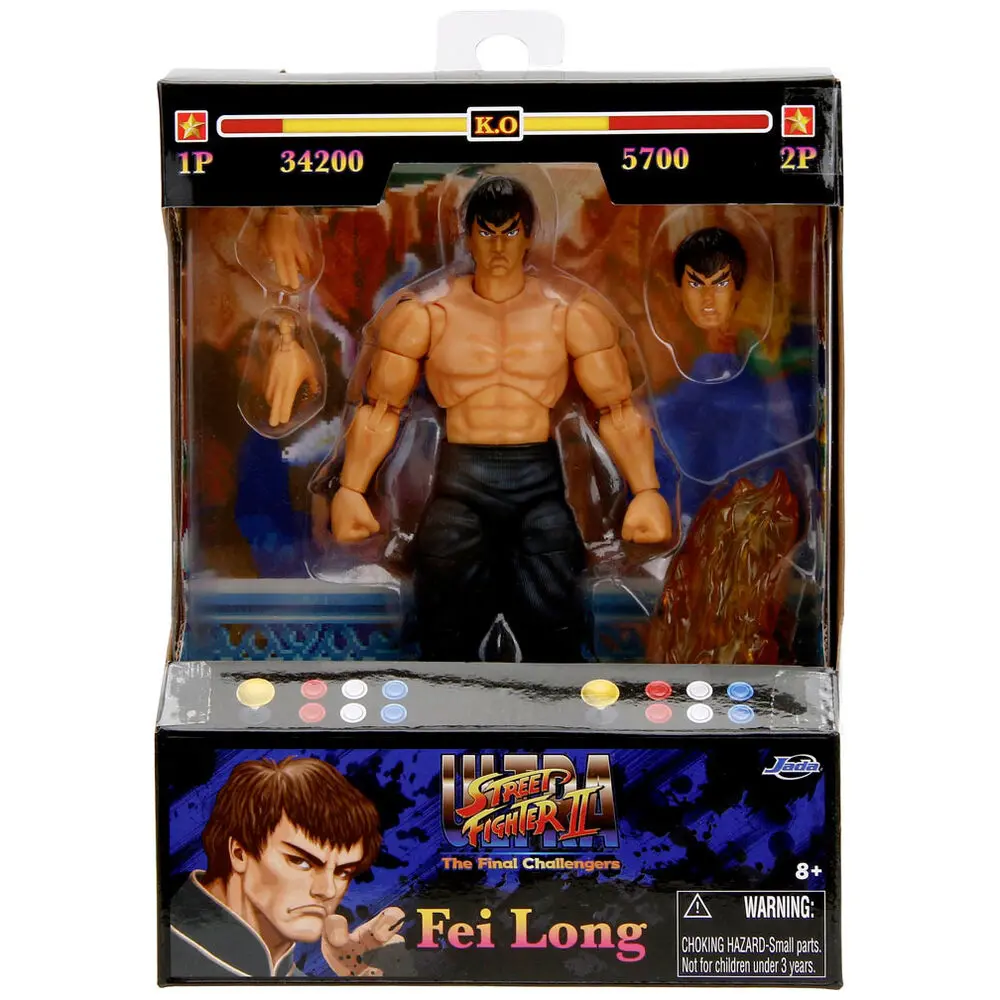 Street Fighter II Fei-Long figurka 15 cm fotografii produktu