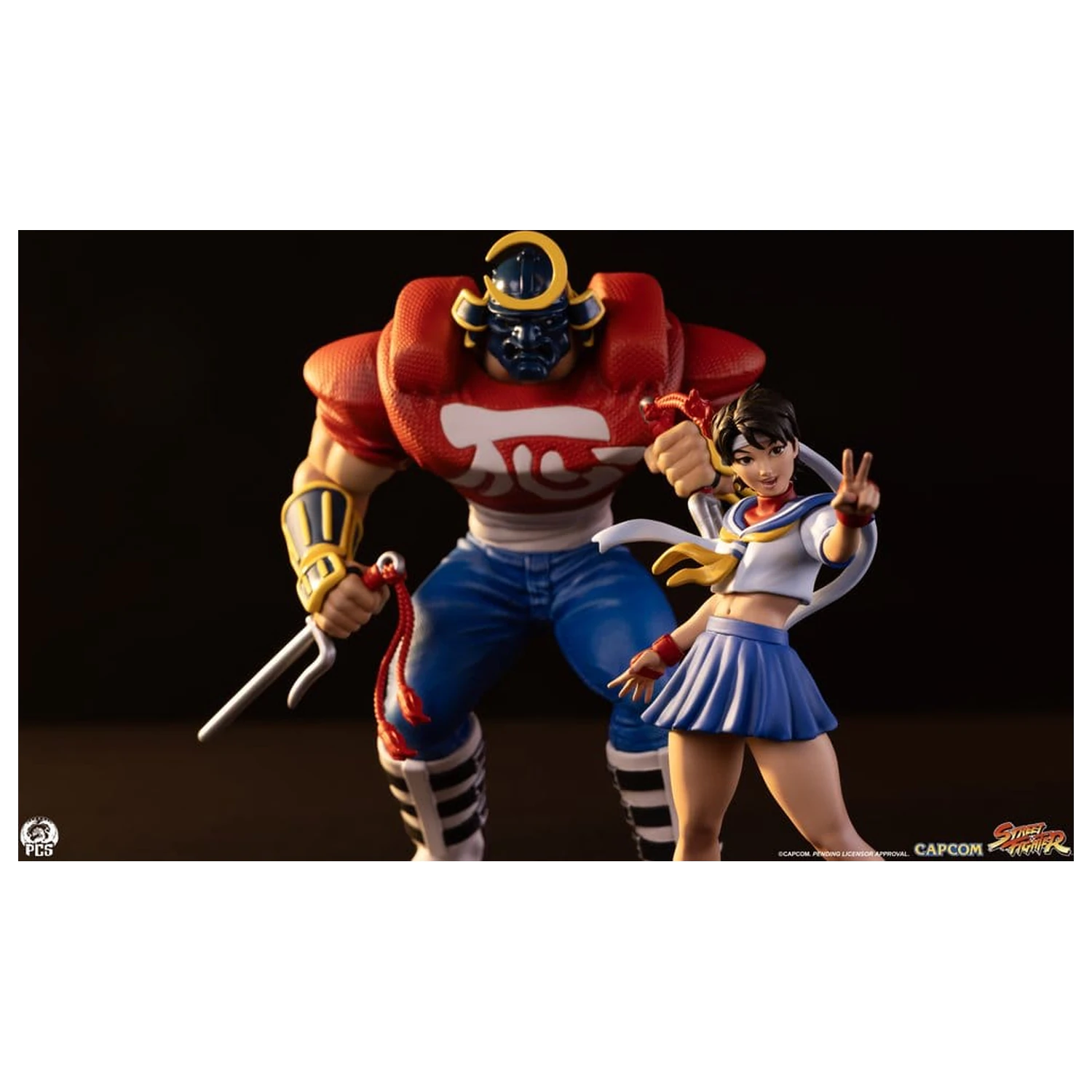 Street Fighter Street Jam sochy 1/10 Sakura & Sodom 22 cm fotografii produktu