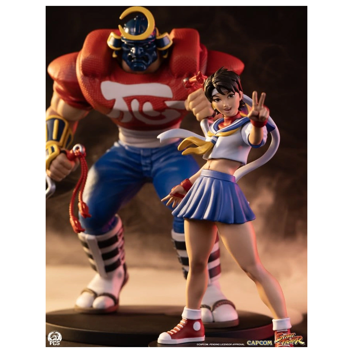 Street Fighter Street Jam sochy 1/10 Sakura & Sodom 22 cm fotografii produktu