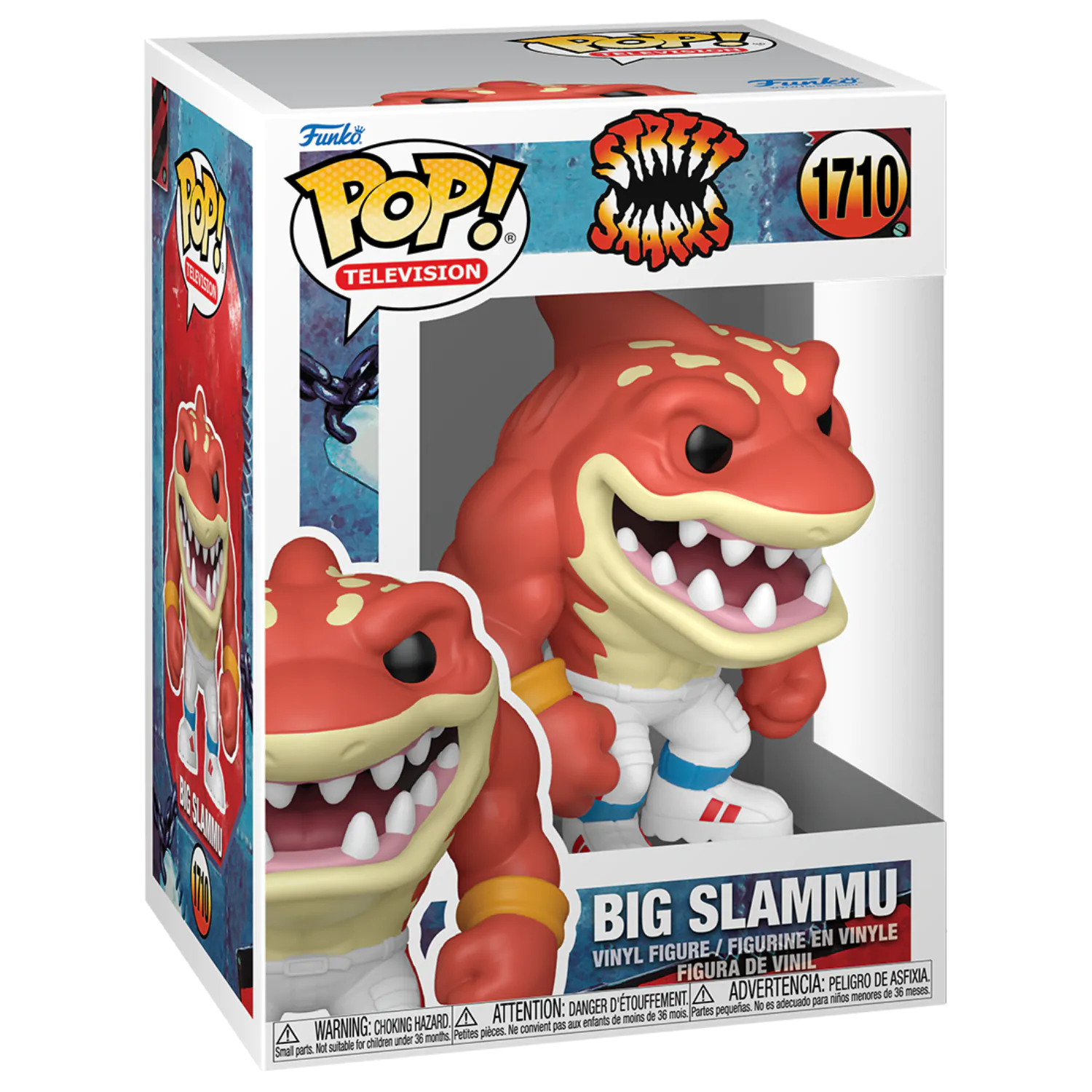 Street Sharks Funko POP! Television vinylová figurka Big Slammu 9 cm fotografii produktu