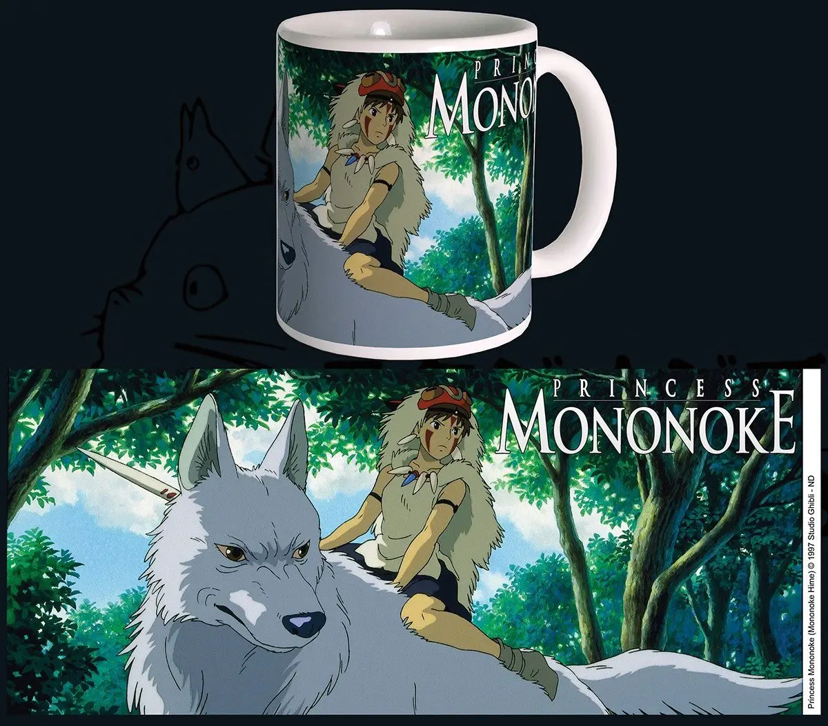 Studio Ghibli Hrnek Princess Mononoke fotografii produktu