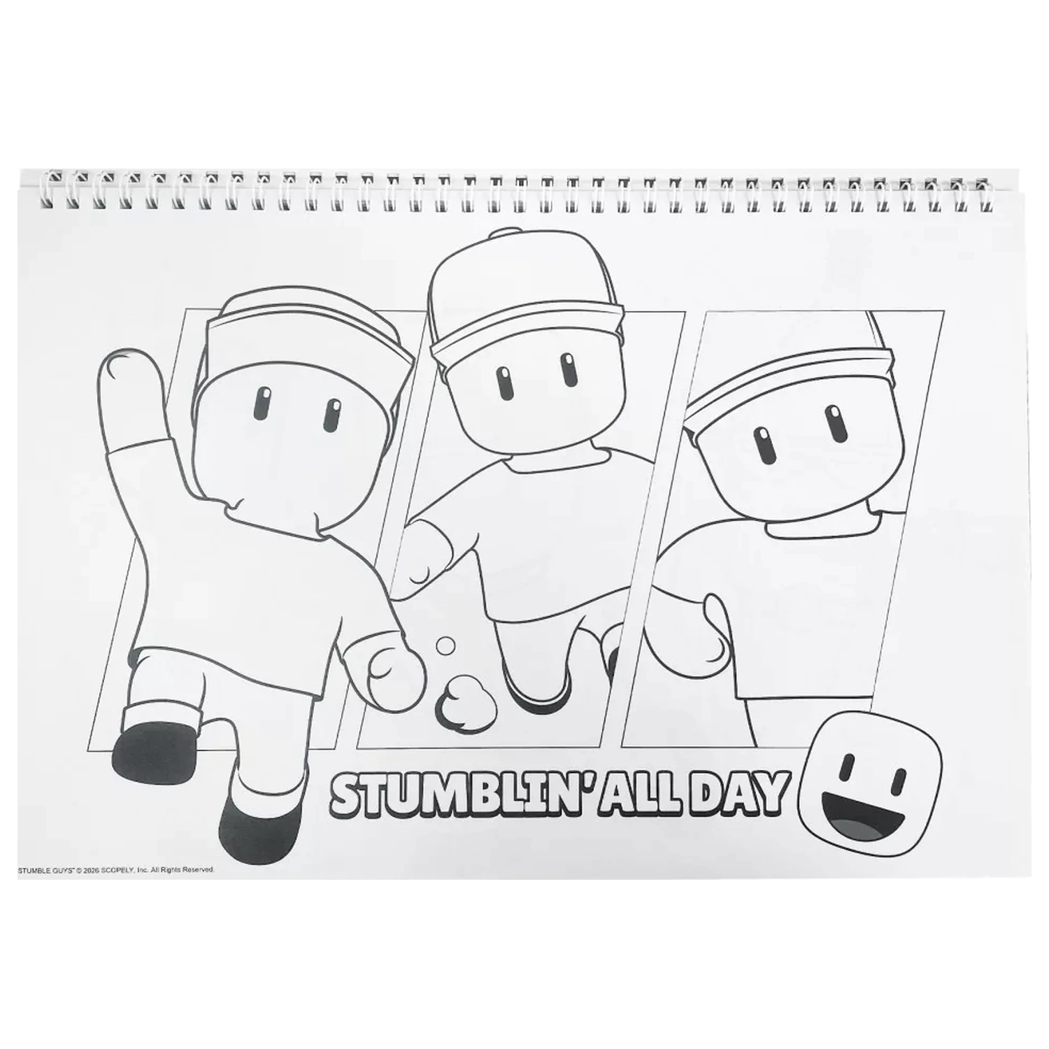 Stumble Guys Race A/4 Spirálový skicák 40 listů se samolepkami fotografii produktu