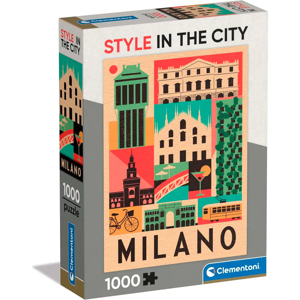 Style in the City Milan puzzle 1000 dílků fotografii produktu